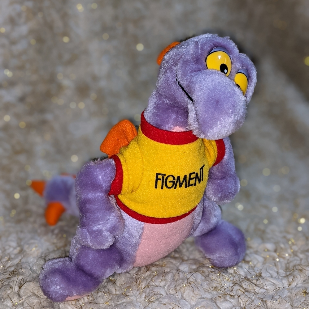 80s Vintage Figment Stuffed Animal Walt Disney World Epcot VTG HTF Deadstock EUC